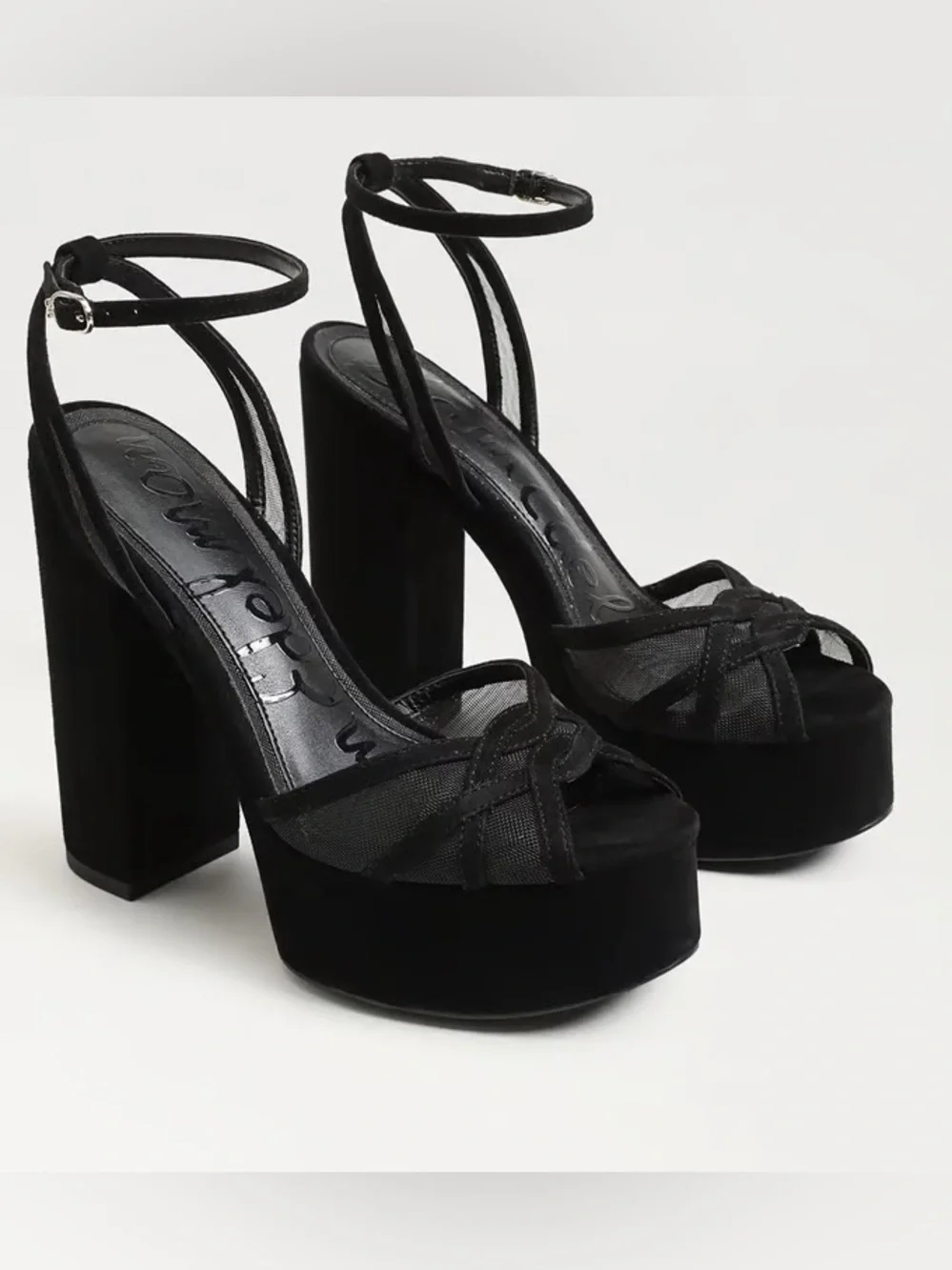 Sam Edelman black suede heels